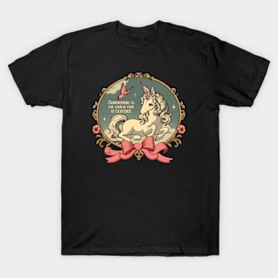 surrendering to the chaos that is existence unicorn T-Shirt